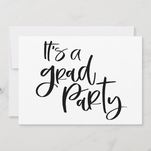 SIMPLEMENT GRAND Invitation à une FÊTE DE FIN D'ÉT (Devant)