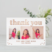 Simplement Happy Flat FOIL Grad Carte de remerciem (Debout devant)