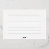 Simplement Happy Flat FOIL Grad Carte de remerciem (Verso)