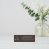 Simplement invitation de mariage de chocolat (Debout devant)