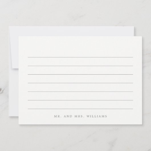 Simplement Joli Mariage Merci Cartes (Dos)