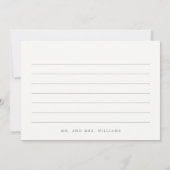 Simplement Joli Mariage Merci Cartes (Dos)