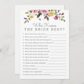 Simplement Jolie Qui Connaît Sa Meilleure Carte De (Devant / Derrière)