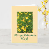 Simplement, Joyeux et coloré, Carte Saint Valentin (Fleur jaune)