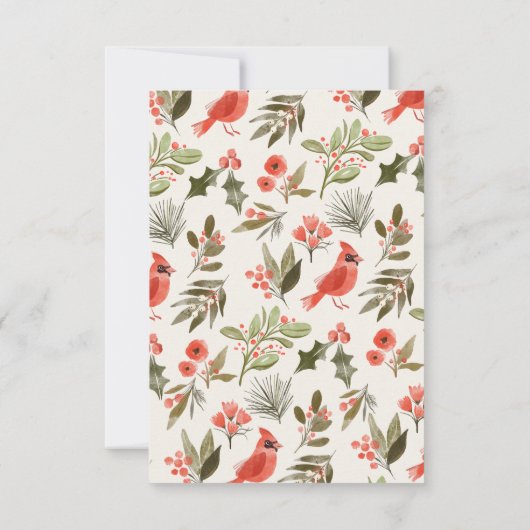 Simplement Joyeux Noël Fête Invitation (Dos)