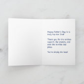Simplement la meilleure carte de la fête des pères (Intérieur)