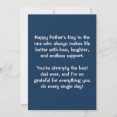 Simplement le meilleur papa qui soit ! Carte plate (Dos)