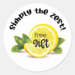 Simplement le zeste citron gratuit autocollant cad