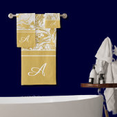 Simplement Marbre Monogramme Or Marbre Blanc
