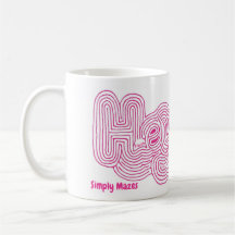 Simplement Mazes "Hey" Maze Mug