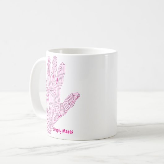 Simplement Mazes Maze main Maze Mug (Devant gauche)