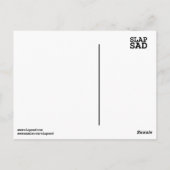 Simplement parce que carte postale drôle (Dos)