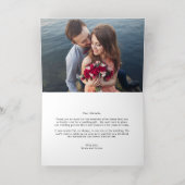 Simplement romantique FOIL plié Carte de remerciem (Couchage intérieur)