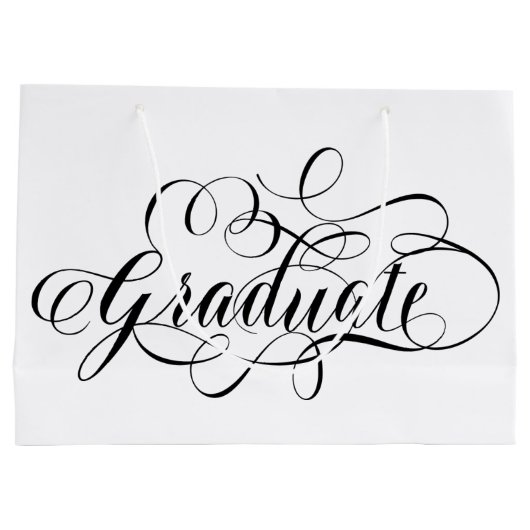 Simplement Scripté Gradué Grand Sac Cadeau (Dos)