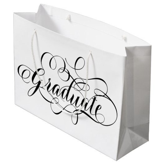 Simplement Scripté Gradué Grand Sac Cadeau (Dos Angle)