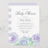 Simplement Serene Baby shower Invitation (Devant / Derrière)