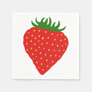 Simplement serviettes en papier fraise