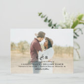 Simplement Splendide Faire-part de mariage Photo M (Debout devant)