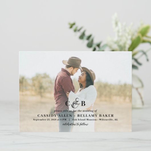 Simplement Splendide Faire-part de mariage Photo M (Debout devant)