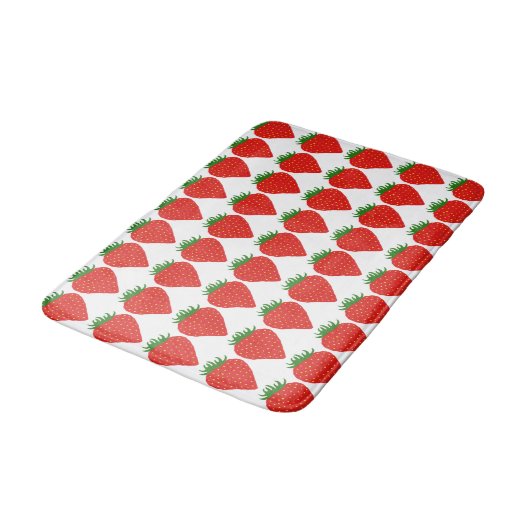 Simplement tapis de bain fraise (Angle)