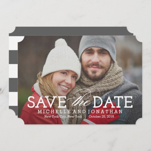 Simplement Timeless Photo Enregistrer La Carte Dat (Devant / Derrière)