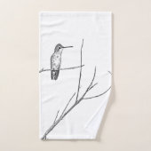 Simplement un colibri sur un bâton (Serviette à main)