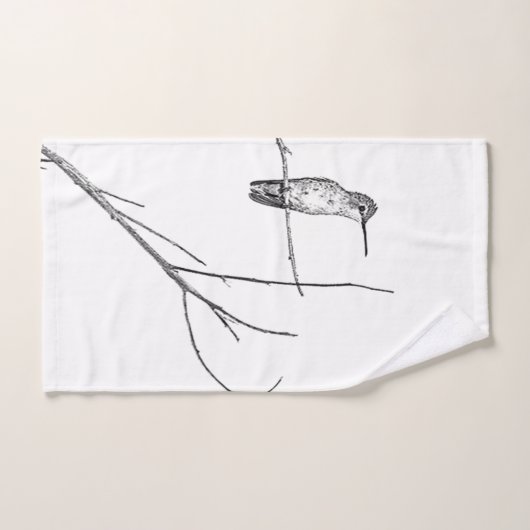 Simplement un colibri sur un bâton (Serviette à main)