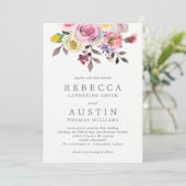 Simplement Un Joli Faire-part de mariage Floral (Debout devant)