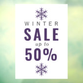 Simples flocs de neige, panneau de vente d'hiver (Feuille 3)