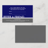 Simples gris de bleu marine se réfèrent les cartes (Devant / Derrière)