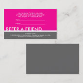 Simples gris roses se réfèrent les cartes faites (Devant / Derrière)