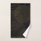 Simples, modernes, cool, cercles fins à la mode (Serviette à main)