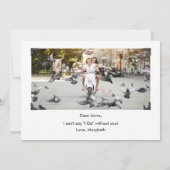 Simples seras-tu mon chef d'honneur Carte photo (Dos)