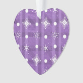 Simples Snowflakes Purple Plaid Motif (devant)