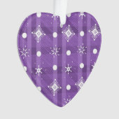 Simples Snowflakes Purple Plaid Motif (devant)