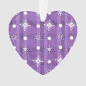 Simples Snowflakes Purple Plaid Motif (dos)