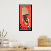 Simplexfiets Adverteren Poster kunst (Keuken)