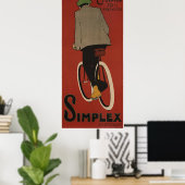 Simplexfietsen Amsterdam  poster fietsen (Thuiskantoor)