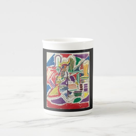 Simplicité Abstraite os Chine Mug (Devant)