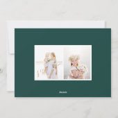 Simplicité | Carte de collage photo de vacances (Dos)