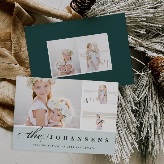 Simplicité | Carte de collage photo de vacances