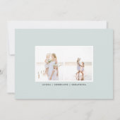 Simplicité | Carte photo de vacances (Dos)