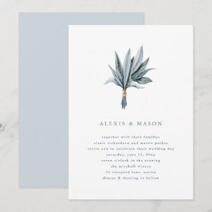Simplicité de l'eucalyptus Faire-part de mariage