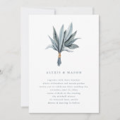Simplicité d'Eucalyptus| Faire-part de mariage (Devant)