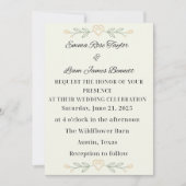 Simplicité Faire-part de mariage cardiaque (Devant)