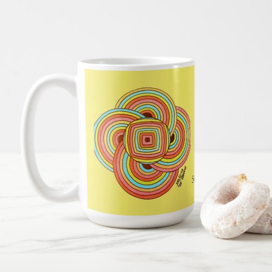 Simplicité Notre vraie Mission Café Mug (Avec donut)