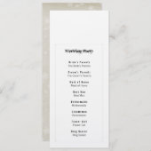 Simplicité Programme de fête nuptiale (Devant / Derrière)