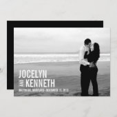 Simplicité Pure Enregistrer La Carte Date (Devant / Derrière)