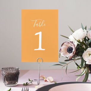 Simplicité réelle 1 Mariage Sorbet Numéro de table