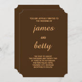 Simplicité réelle Faire-part de mariage minimalist (Devant / Derrière)